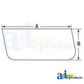A & I Products Glass, Side Lower 37" x23" x2" A-7261608